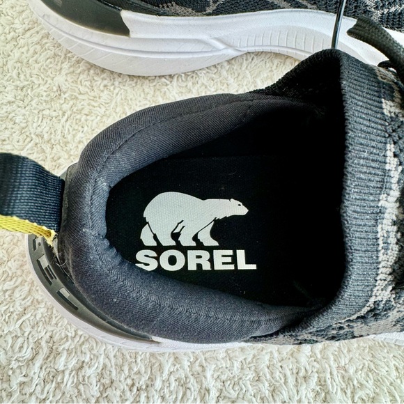 SOREL Women's Explorer Blitz Stride Black Jet Camo Sneakers Shoes Sz 7.5 - Picture 8 of 12